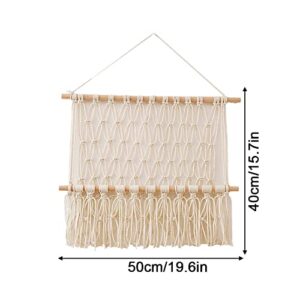 Nursery Toy Macrame Shelves Organizers - Hanging Stuffed Animal Storage - Corner Net For Stuffed Animals for Wall - Plush Doll Display and Toy Organizer - Boho Nursery Decor and Playroom Storage