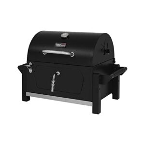 Royal Gourmet CD1519 Portable Charcoal Grill with Side Handles and Bottle Opener, Ideal for Outdoor BBQ, Picnic, Tailgate and Campsite, Black