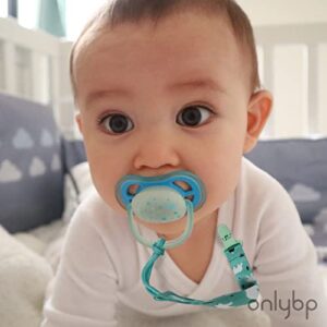 OnlyBP® Set 6 Baby Pacifier Holder Clip - Pacifier Clip for Boys and Girls Fits for Most Pacifiers - Protects Your Baby - Binkie Styles & Baby Teethers & Toys and Gift