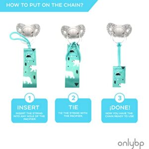 OnlyBP® Set 6 Baby Pacifier Holder Clip - Pacifier Clip for Boys and Girls Fits for Most Pacifiers - Protects Your Baby - Binkie Styles & Baby Teethers & Toys and Gift