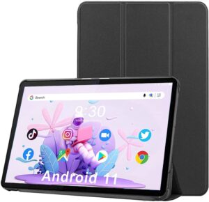 10 inch android 11 tablet,ram 4gb rom 64 gb with 128gb expand, octa core tablet,google certificated tablet with ips hd touch screen, 8mp camera, 2.4g wifi, bt, long battery life(with leather case)