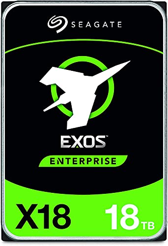 Seagate Exos X18 54TB Enterprise HDD (18TB x 3)– CMR 3.5 Inch Hyperscale SATA 6Gb/s, 7200 RPM, 512e and 4Kn FastFormat, Low Latency, Crypto Chia Mining - ST18000NM000J (Renewed)