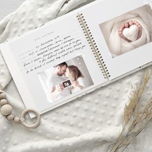 Keepsake Baby Memory Book for Boys & Girls – Timeless First 5 Year Baby Book Photo Album – Gender Neutral Woodland Journal Scrapbook - A Milestone Book to Record Every Event from Birth to Age 5