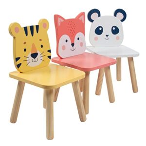 Kids Animal Table & Chair Set- Toddler Table w 3 Toddler Seats & Adult Stool for Arts, Activities- Adorably Themed Playroom Furniture, Dining Table or Activity Center for Daycares Classroom Play Area