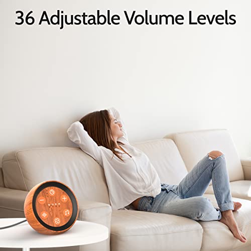 SoundMe White Noise Machine Loud Pink Brown Noise Machine with 32 Soothing Sounds Calming Sleep Sound Machine for Baby Kid Adults Noise Cancelling machine with 36 Volume Levels 4 Timer for Home Office