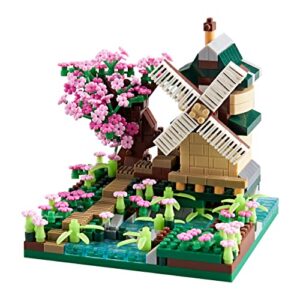 LUKHANG Four Seasons Flower House Botanicle Collection 4 Models Micro Mini Blocks Building Set for Girls, Ideas DIY Gift for Kids and Adults