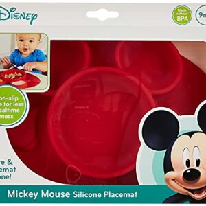The First Years Disney Mickey Mouse Silicone Place-mat, Red (Pack of 3)