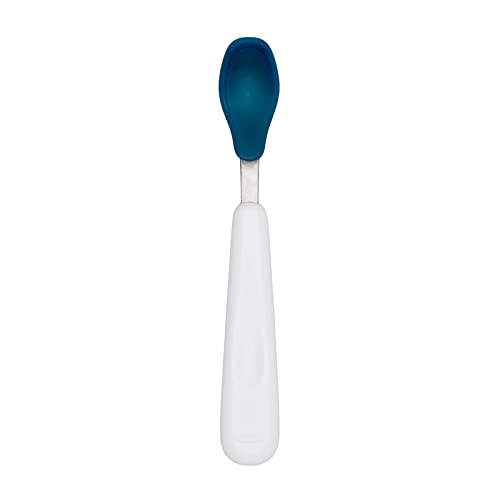 OXO Tot Feeding Spoon Set with Soft Silicone, Navy, 2 Count (Pack of 2)
