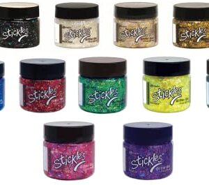 Bundle - All Avaliable Stickles Glitter Gels - Set of 13 - Ranger Ink Tim Holtz