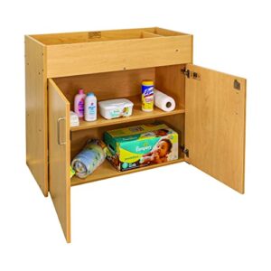 Tot Mate 41-1/2" Wide Daycare Infant Changing Table - Maple