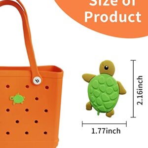 Marine Animals Charms for Bogg-Bags Cartoon Animals Decorative Charms for Totes and Similar Styles Sea Animals Accessories for Beach Totes-1 Pack (Sea Turtle)