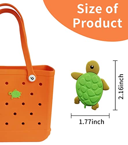 Marine Animals Charms for Bogg-Bags Cartoon Animals Decorative Charms for Totes and Similar Styles Sea Animals Accessories for Beach Totes-1 Pack (Sea Turtle)