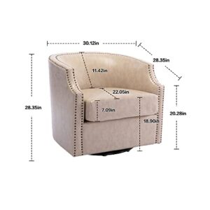 HomSof Glider Rocker Recliner, Polyester Rocking Chair for Nursery, Modern Lounge Accent Armchair for Living Room, One Size, Swivel Beige