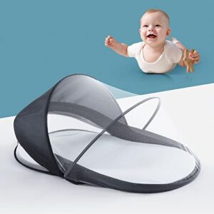 sporary baby travel portable baby pod - folding mini crib with mosquito net lightweight washable foldable