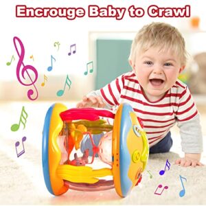 Baby Toys 6 to 12 Months - Ocean Projector Baby Light Up Toys Musical Tummy Time Infant Toys 3-6 6-12 12-18 Months 6 7 8 9 Month Old Baby Must Have Crawling Toys One Year Old Birthday Gifts Boys Girls