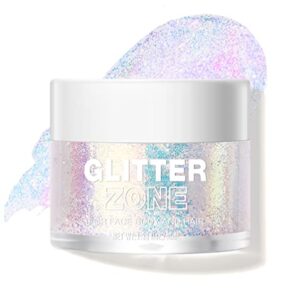 LANGMANNI Holographic Body Glitter Gel for Body, Face, Hair and Lip.Color Changing Glitter Gel Under Light. Vegan & Cruelty Free-1.35 oz (2# Sparkling Pink)