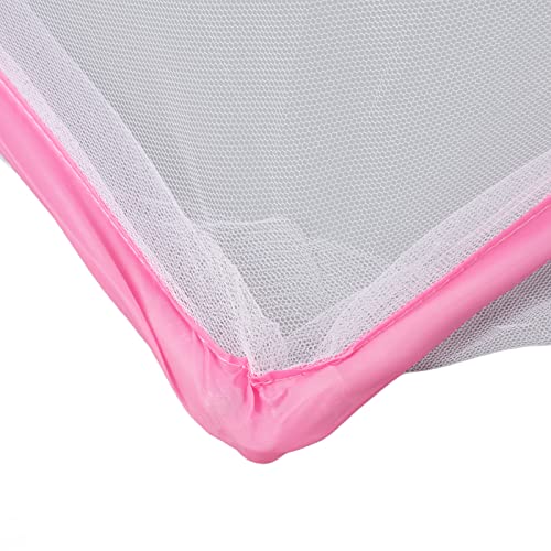 Mosquito Tent, 125 x 70 x 50cm Foldable Mosquito Net Bedroom Bed Net Tent Portable Mosquito Net Tent Easy to Store Lightweight for Room (Pink)