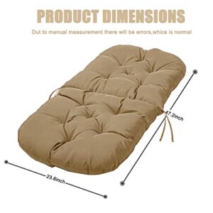 SEAHOME Waterproof Rocker Cushion, Outdoor Rocking Chair Cushions, Hammocks Papasan Chair Cushion,Tufted High Back Chair Cushion for Indoor Garden or Outdoor Rocking Chair Seats