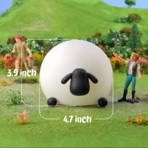 WakeCreator Cute Little Sheep Night Light for Kids with 3 Levels of Brightness Adjustment，USB-C Rechargeable LED Night Light & Tap Control，Cute Lamp，Night Lamp，Aesthetic Lamp