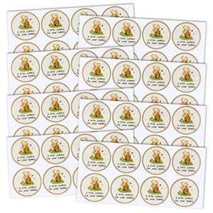 stickers with a little yummy for your yummy 64 pcs, 2 inches stickers for winnie the pooh stickers, gift for party favors, baby shower, honey jar, wedding favors