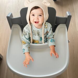 Baby High Chair Tray Compatible with Stokke Tripp Trapp Chair, with Smooth Surface Provides Suction Plates with More Suction Power
