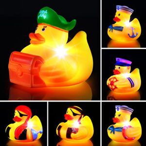 bath toys for toddlers 1-3,light up bath toys rubber ducks,toddler bath toys for 1 2 3 4 year old boy girl,idea birthday gifts for boys girls age 1-4,fun water bath toys pool toys autism sensory toys