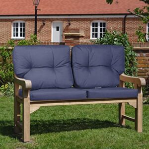 Aoodor Deep Seating Loveseat Cushion Set, Cushions for Patio Sectional Sofa, Breathable Soft Cushion with Back Cushion for Patio Furniture - Set of 2 (2 Back 2 Seater)