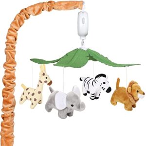 clymene safari animals baby musical crib mobile - jungle animals mobile for crib with 12 lullabies for baby boys and girls | safari nursery decor