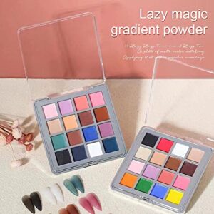 Nail Glitter Set,Gradient Solid Powder,Nail Grading Powder, Magic Mirror Powder, Nail Polish Powder for French Nails Art Manicure Beginner Party Gift DIY