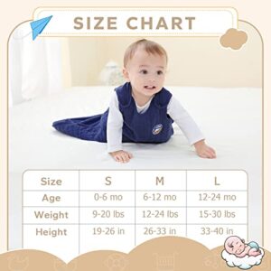 ZIGJOY Gently Weighted Baby Sleep Sack, 1.2 TOG Newborn Sleeping Bag with 2-Way Zipper, Toddler Transition Sleeping Bag for 0-6 Months Grey