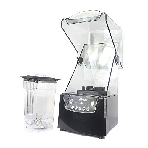 1.8L Professional Soundproof Blender 110V 2600W Multifunctional Smoothie Blender Mixer Commercial Smoothie Maker with Shield Quiet Sound Enclosure for Puree, Ice Crush, Shakes and Smoothies