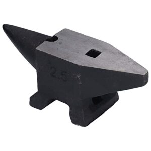2.5kg/5.5lbs cast iron anvil, anvil horn steel bench rustproof high hardness forging tool for smithing riveting