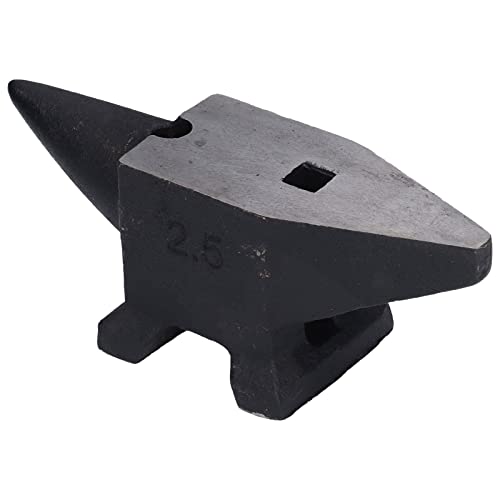 2.5kg/5.5Lbs Cast Iron Anvil, Anvil Horn Steel Bench Rustproof High Hardness Forging Tool for Smithing Riveting