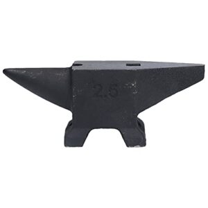 2.5kg/5.5Lbs Cast Iron Anvil, Anvil Horn Steel Bench Rustproof High Hardness Forging Tool for Smithing Riveting