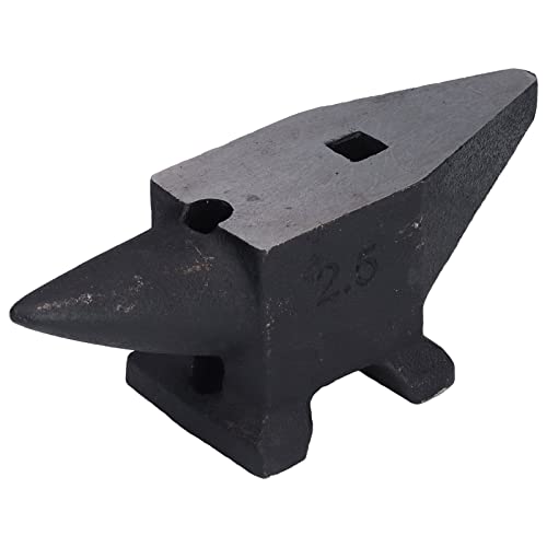 2.5kg/5.5Lbs Cast Iron Anvil, Anvil Horn Steel Bench Rustproof High Hardness Forging Tool for Smithing Riveting