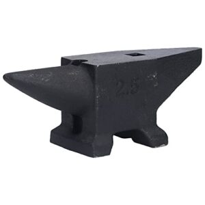 2.5kg/5.5Lbs Cast Iron Anvil, Anvil Horn Steel Bench Rustproof High Hardness Forging Tool for Smithing Riveting