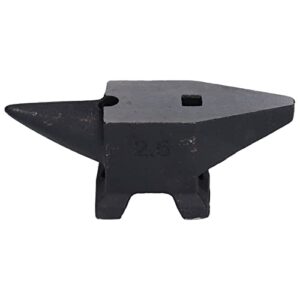 2.5kg/5.5Lbs Cast Iron Anvil, Anvil Horn Steel Bench Rustproof High Hardness Forging Tool for Smithing Riveting