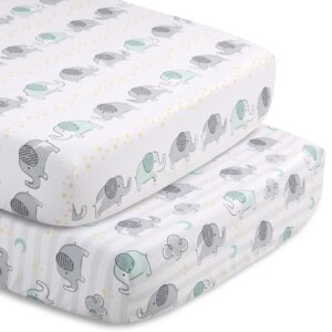 The Peanutshell Elephant Crib Bedding Set for Boys or Girls, 5 Pieces