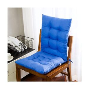 maigoole rocking chair cushions - large size - latex foam filled seat pad and back rest cushion - machine washable, reversible, linen look,sky blue
