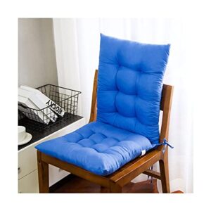 MAIGOOLE Rocking Chair Cushions - Large Size - Latex Foam Filled Seat Pad and Back Rest Cushion - Machine Washable, Reversible, Linen Look,Sky Blue