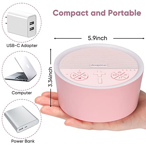 Sleepmac™ Pink Noise Machine (Pink)