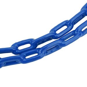 Vifemify 1.5m Children Outdoor Indoor Plastic Coated Iron Playground Swing Link Chain Toy Accessory Swing Sets for Backyard Tools(Blue)