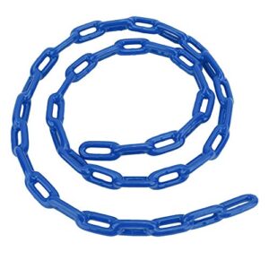 Vifemify 1.5m Children Outdoor Indoor Plastic Coated Iron Playground Swing Link Chain Toy Accessory Swing Sets for Backyard Tools(Blue)