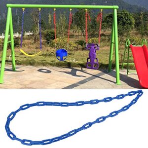 Vifemify 1.5m Children Outdoor Indoor Plastic Coated Iron Playground Swing Link Chain Toy Accessory Swing Sets for Backyard Tools(Blue)