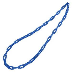 Vifemify 1.5m Children Outdoor Indoor Plastic Coated Iron Playground Swing Link Chain Toy Accessory Swing Sets for Backyard Tools(Blue)