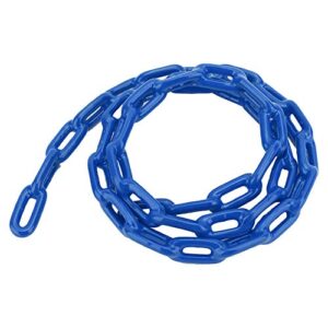 Vifemify 1.5m Children Outdoor Indoor Plastic Coated Iron Playground Swing Link Chain Toy Accessory Swing Sets for Backyard Tools(Blue)