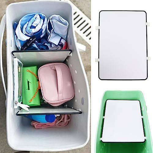 TEYOUYI 2PCS Divider Tray for Bogg Bag Accessories for Bogg Bags Compatible with BOGG Bag Original X Large Help with Organizing Your Bogg Bag and Divide Space White