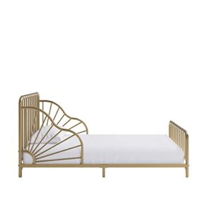 Little Seeds Quinn Whimsical Metal Toddler Bed, Gold