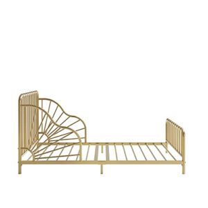 Little Seeds Quinn Whimsical Metal Toddler Bed, Gold