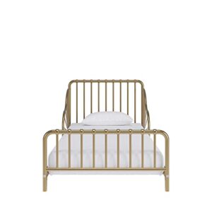 Little Seeds Quinn Whimsical Metal Toddler Bed, Gold